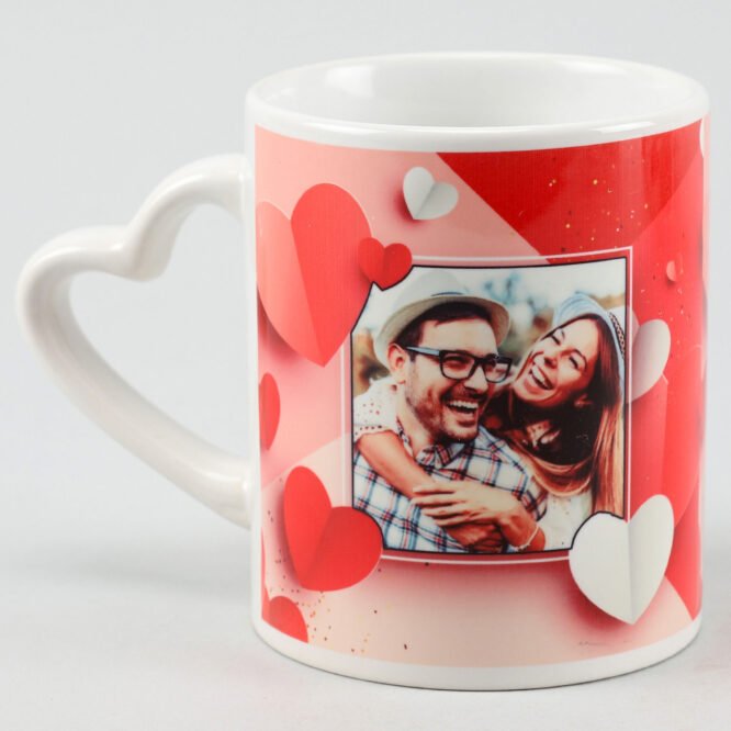 Personalised Heart Handle Mug